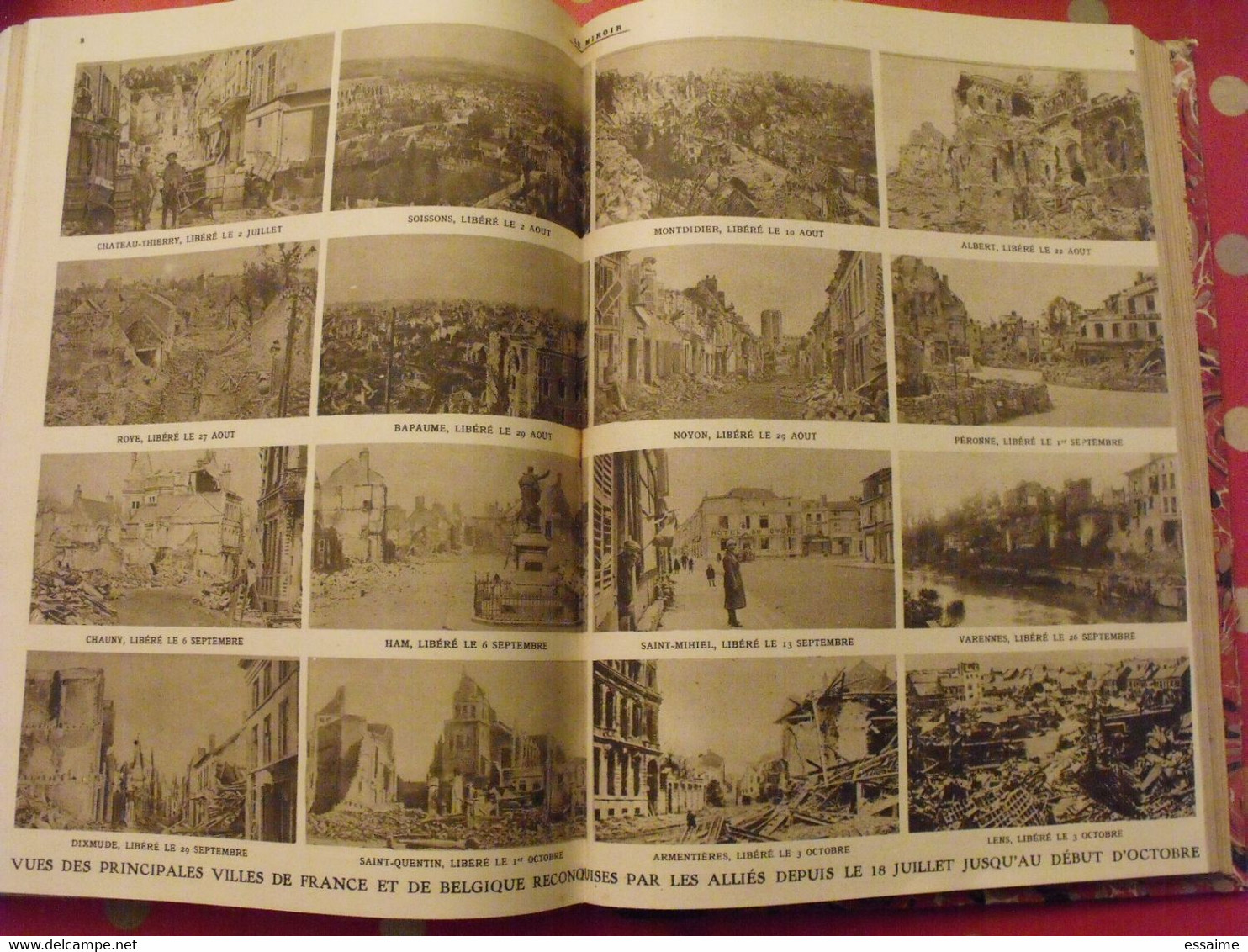 Le miroir recueil reliure 1918 (52 n°). 14-18 très illustrée, documentée. armistice russie bolcheviks