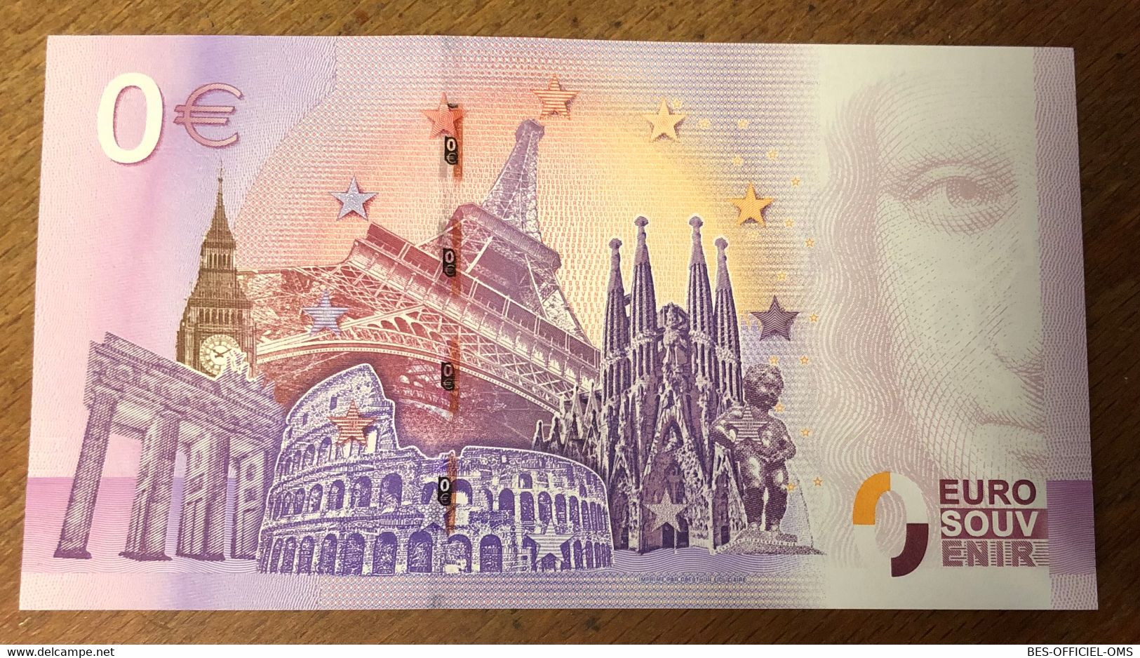 2017 BILLET 0 EURO SOUVENIR DPT 75 PANTHÉON ZERO 0 EURO SCHEIN BANKNOTE PAPER MONEY - Privatentwürfe