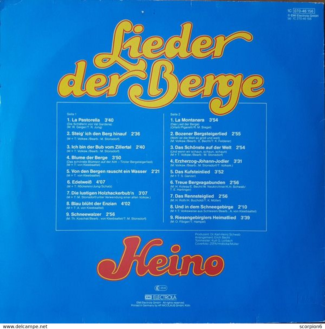 LP - Heino – Heino – Lieder Der Berge - Other - German Music