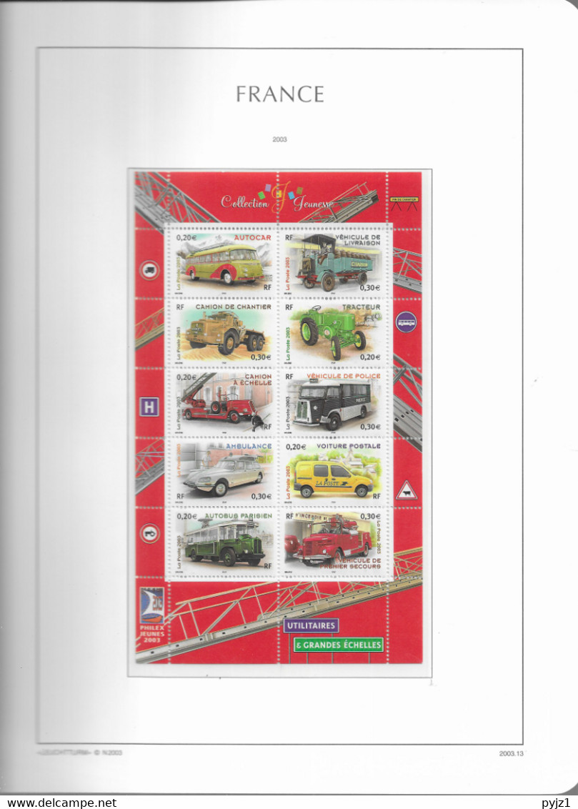 2003 MNH France année complète, year collection , (15 scans), postfris**