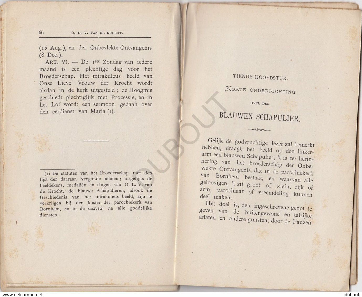 BORNEM - Onze Lieve Vrouw Van De Krocht - 1891- Lith: Van De Vyvere-Petyt (U910) - Manuscripts