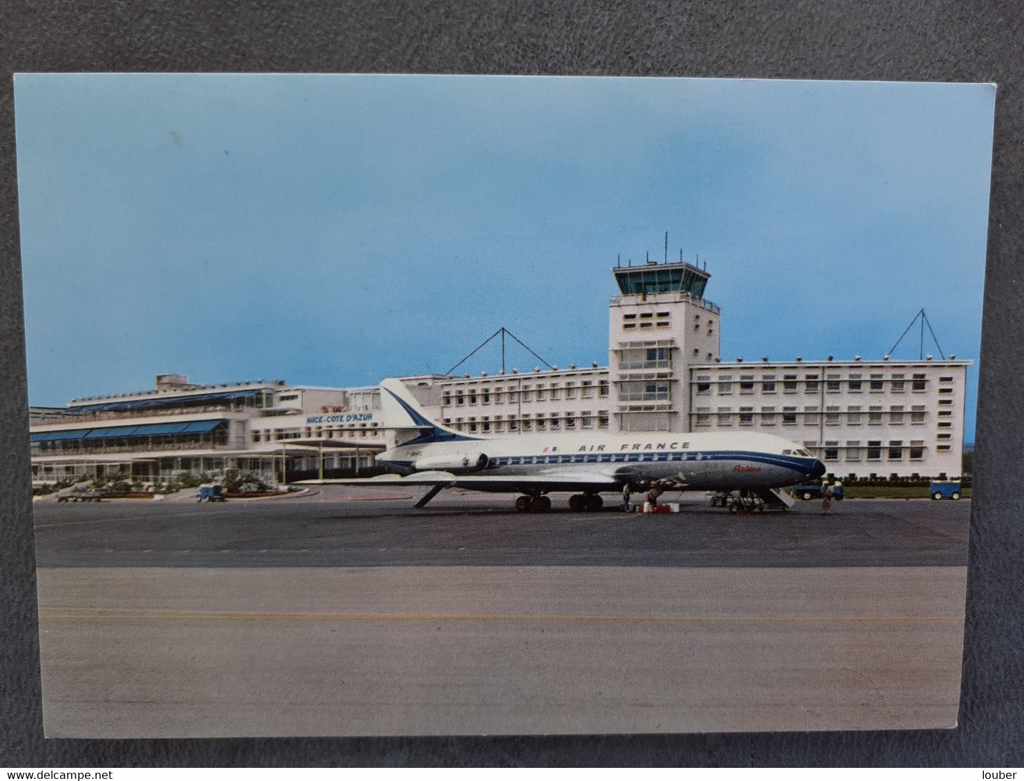 CPSM 06 NICE AEROPORT Caravelle Air France - Luftfahrt - Flughafen