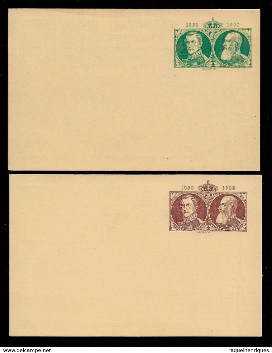 BELGIUM 2 STATIONARY POSTCARDS MNH (STB9-59) - 1905-1934