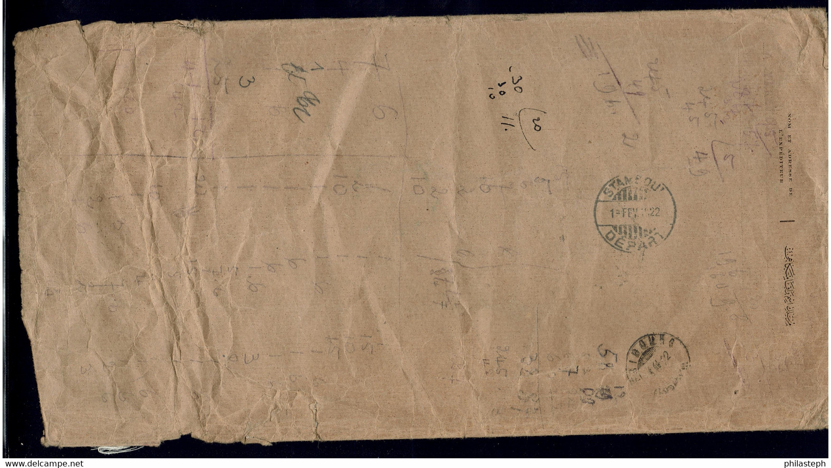 Turquie 1922 - Grande Enveloppe Recommandée Sans Courrier De Galata Pour Fribourg SUISSE - Cartas & Documentos