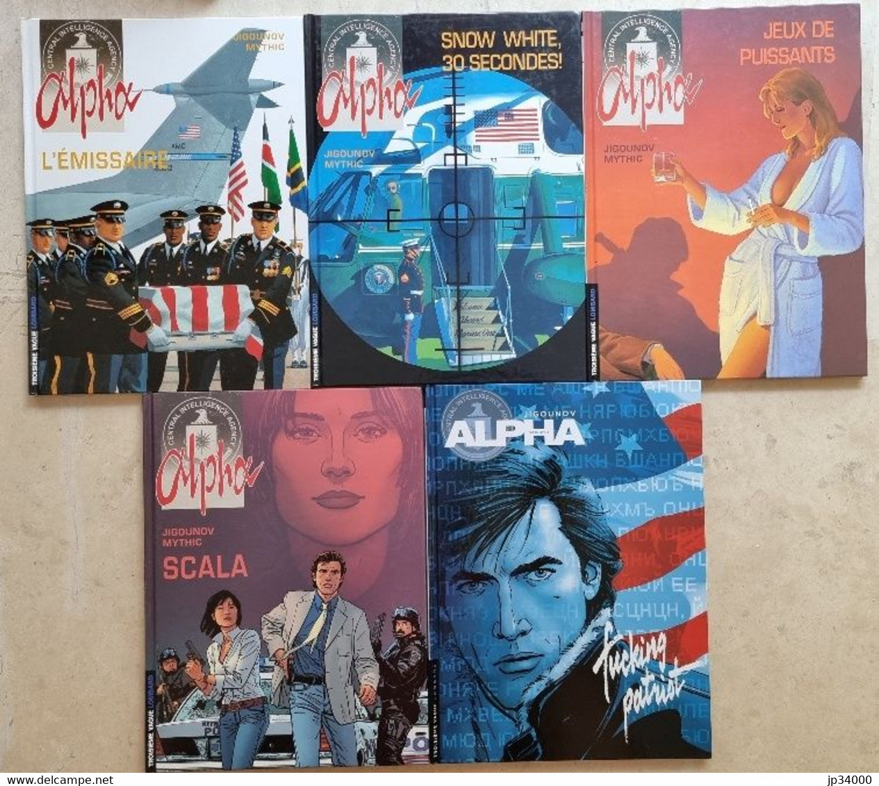 ALPHA De JIGOUNOV Lot De 10 Albums. Editions Du Lombard. (5 Sont Des E.O.) - Alpha