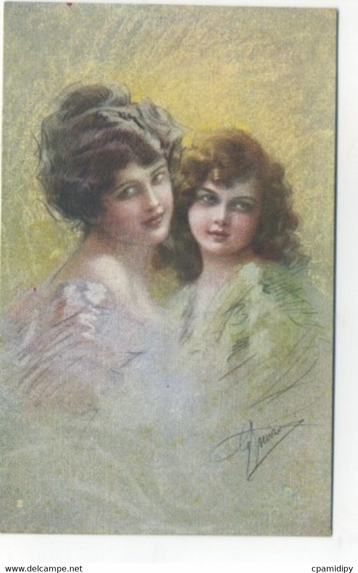 ILLUSTRATEUR - GUERINONI - Femme Et Jeune Fille Portraits (ART NOUVEAU) - Guerinoni