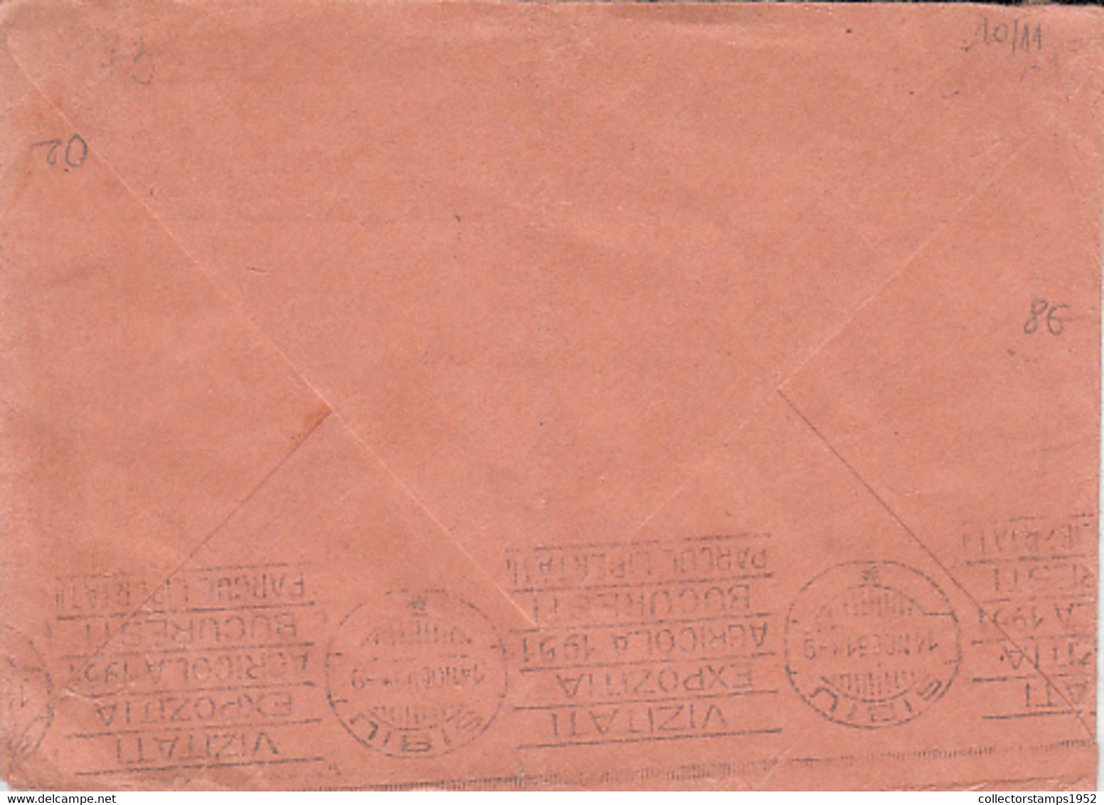 98308- COAT OF ARMS STAMPS ON MEDICAL SCIENCES SOCIETY HEADER COVER, AGRICULTURE EXHIBITION POSTMARK, 1951, ROMANIA - Covers & Documents