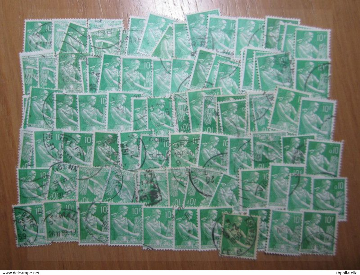 VEND LOT DE 100 TIMBRES DE FRANCE N° 1115A , POUR ETUDES !!! (b) - 1957-1959 Moissonneuse