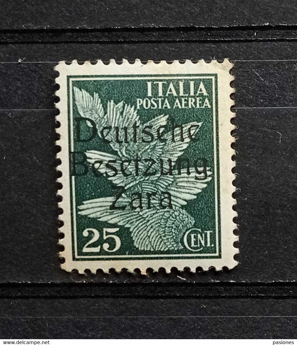 Zara Occupazione Tedesca 1943 C. 25 Posta Aerea Nuovo ** - Occup. Tedesca: Zara