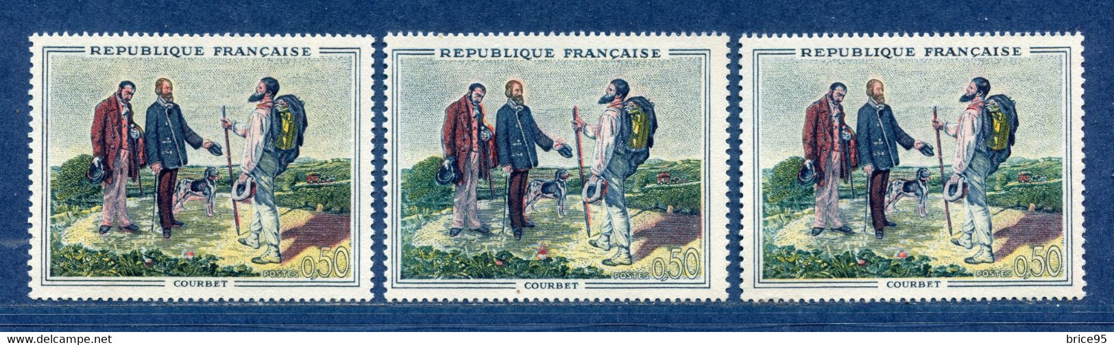 ⭐ France - Variété - YT N° 1363 - Couleurs - Pétouilles - Neuf Sans Charnière - 1962 ⭐ - Neufs