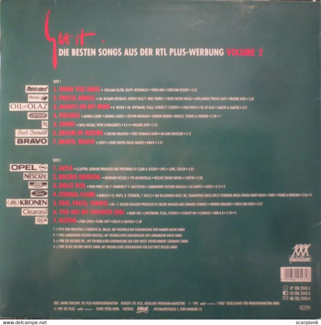 LP - Various - Get It - Die Besten Songs Aus Der RTL - Plus Werbung Volume 2 - Compilations