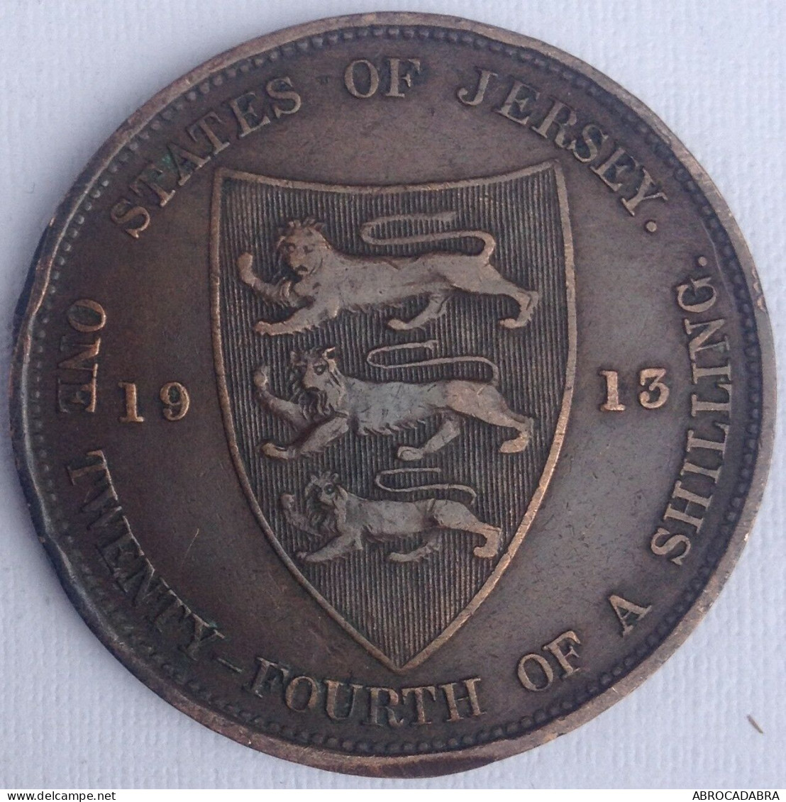 STATES OF JERSEY - 1/24 Shilling - George V- 1913 - Channel Islands