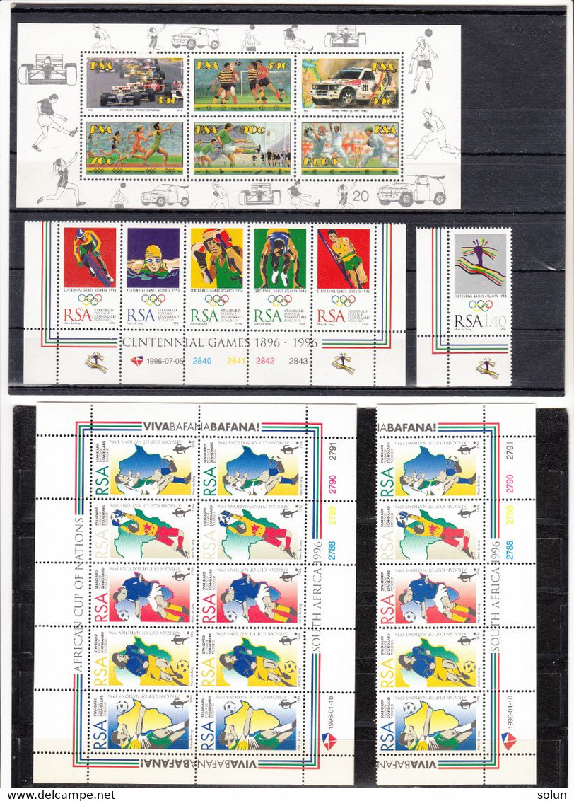 SOUTH AFRICA VARIOUS STAMPS SERIES BLOCKS MNH 1975 .... 1996 - Collections, Lots & Series