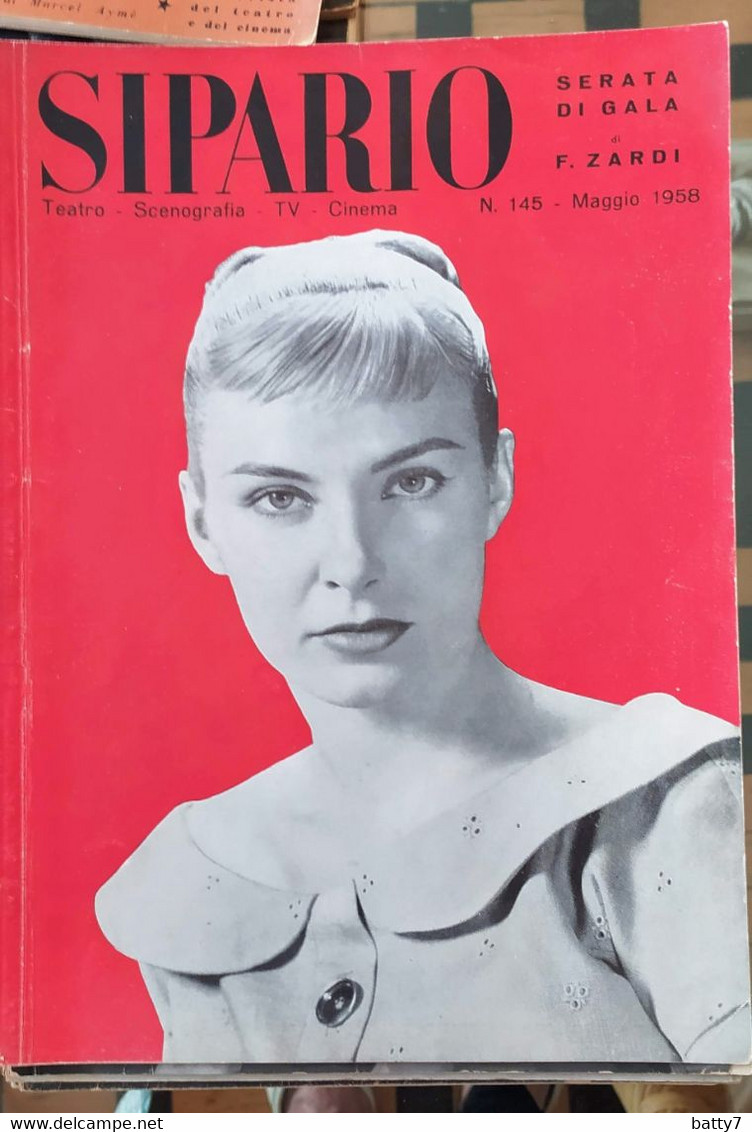 RIVISTA DI TEATRO E CINEMA - SIPARIO 1958 - CONDIZIONI DISCRETE - Cinema Y Música