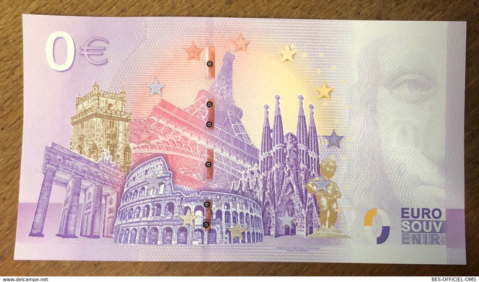 2021 BILLET 0 EURO SOUVENIR DPT 13 ALLAUCH CHAPELLE ET MOULIN ANNIVERSARY PAPER MONEY 0 EURO SCHEIN BANKNOTE - Pruebas Privadas