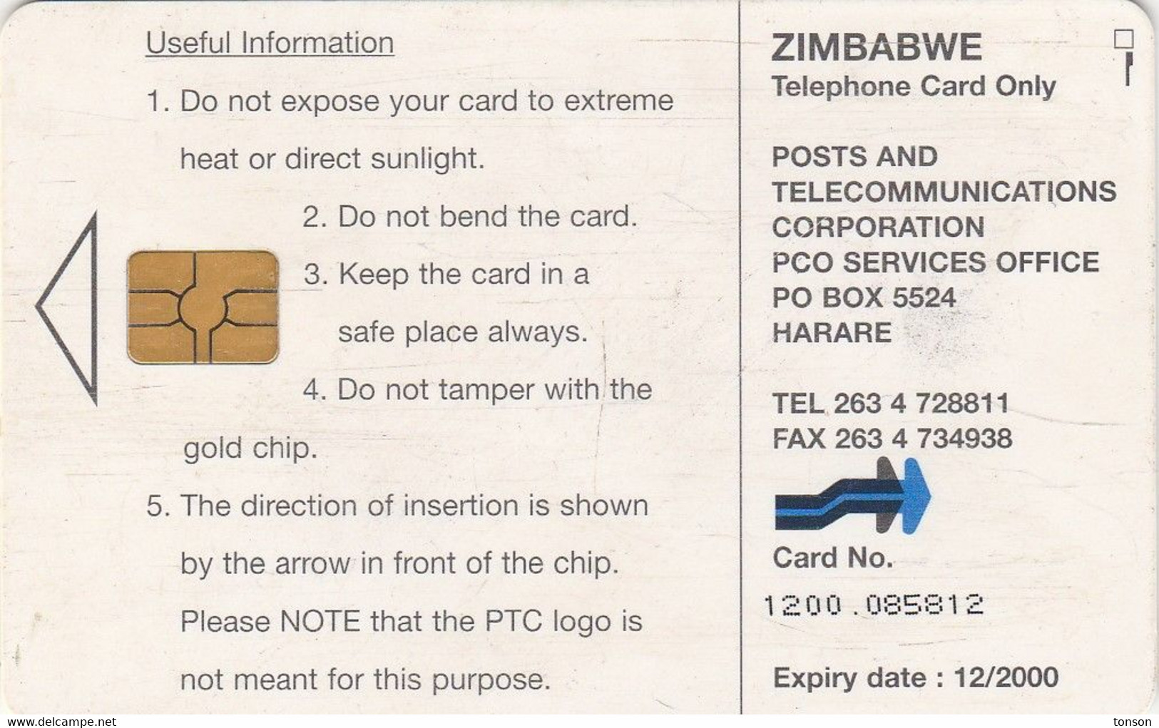 Zimbabwe, ZIM-25, $50, Lion, 2 Scans. - Zimbabwe