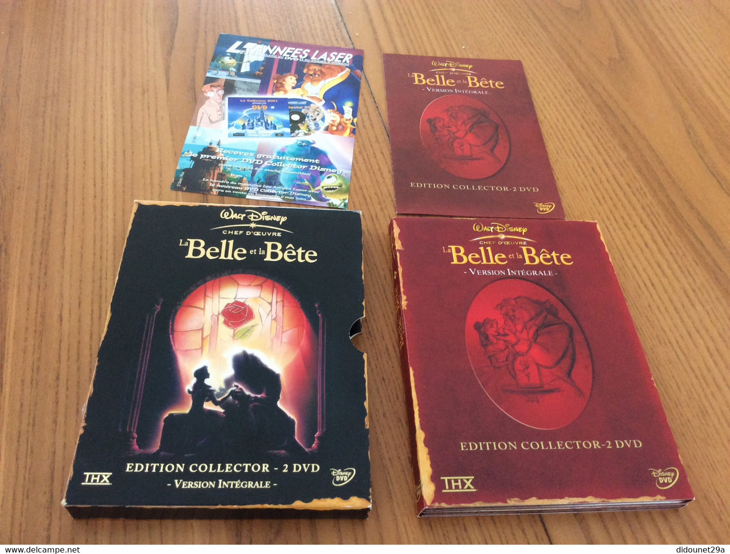 ÉDITION COLLECTOR 2 DVD Disney «LA BELLE ET LA BÊTE » Complet (dépliant Compris) - Cartoons