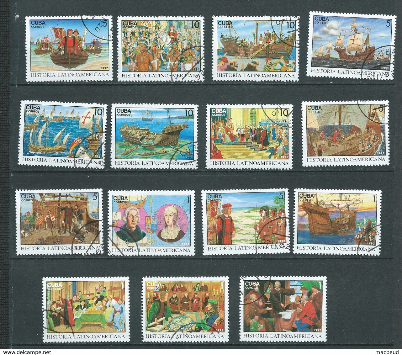 Cuba   - -15  Timbres Oblitérés   ( Historia Latinoa Americana  - Abc32208 - Sonstige & Ohne Zuordnung