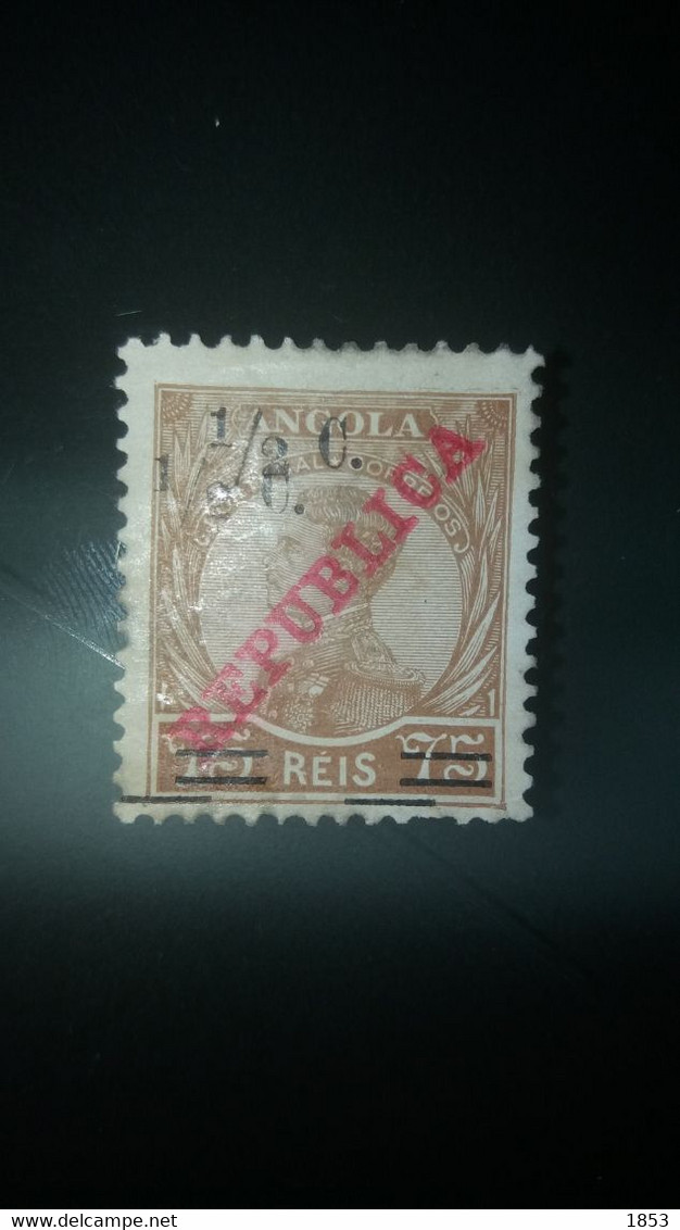 ERROS E VARIEDADES - ANGOLA - DUPLA SOBRECARGA - Unused Stamps