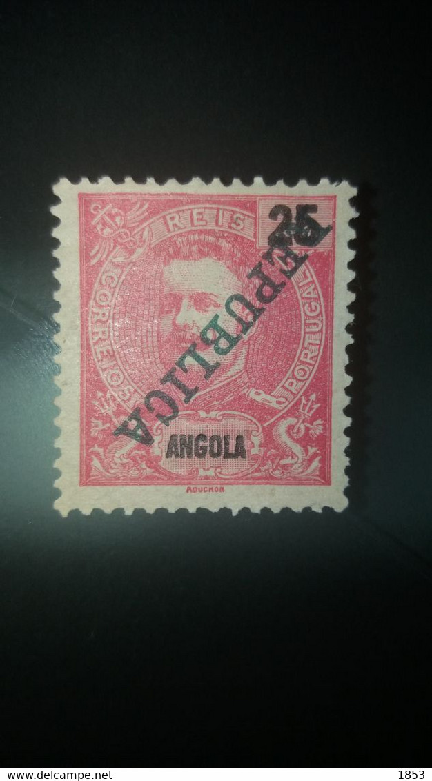 ERROS E VARIEDADES - ANGOLA - SOBRECARGA INVERTIDA - Unused Stamps