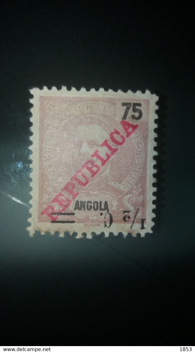 ERROS E VARIEDADES - ANGOLA - SOBRECARGA INVERTIDA - Unused Stamps