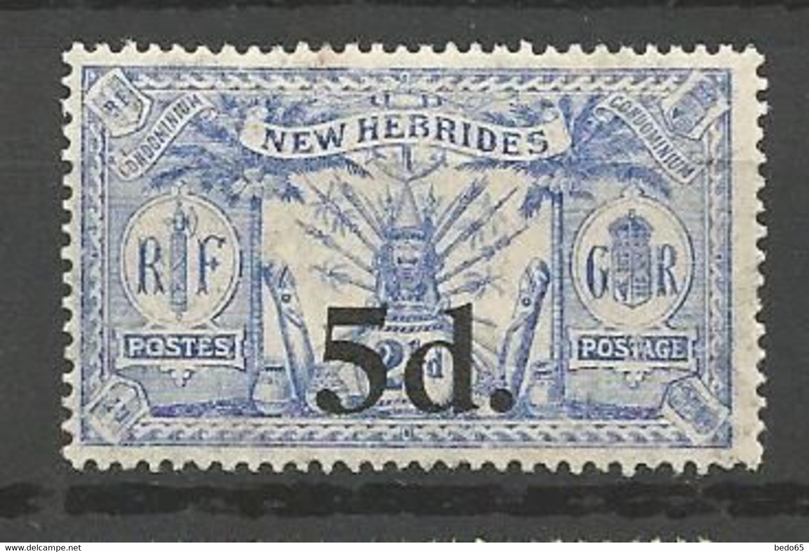 NOUVELLES-HEBRIDES N° 79 NEUF* TRACE DE CHARNIERE  / MH - Unused Stamps