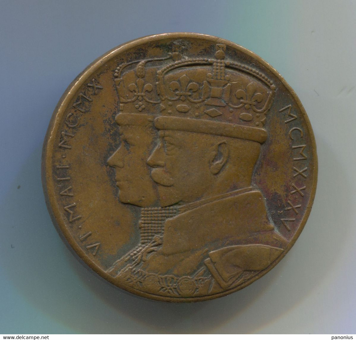 SOUTH AFRICA - 6.5.1935. King George V, Jubilee Bronze Medal, Diameter: 30mm - Royal / Of Nobility