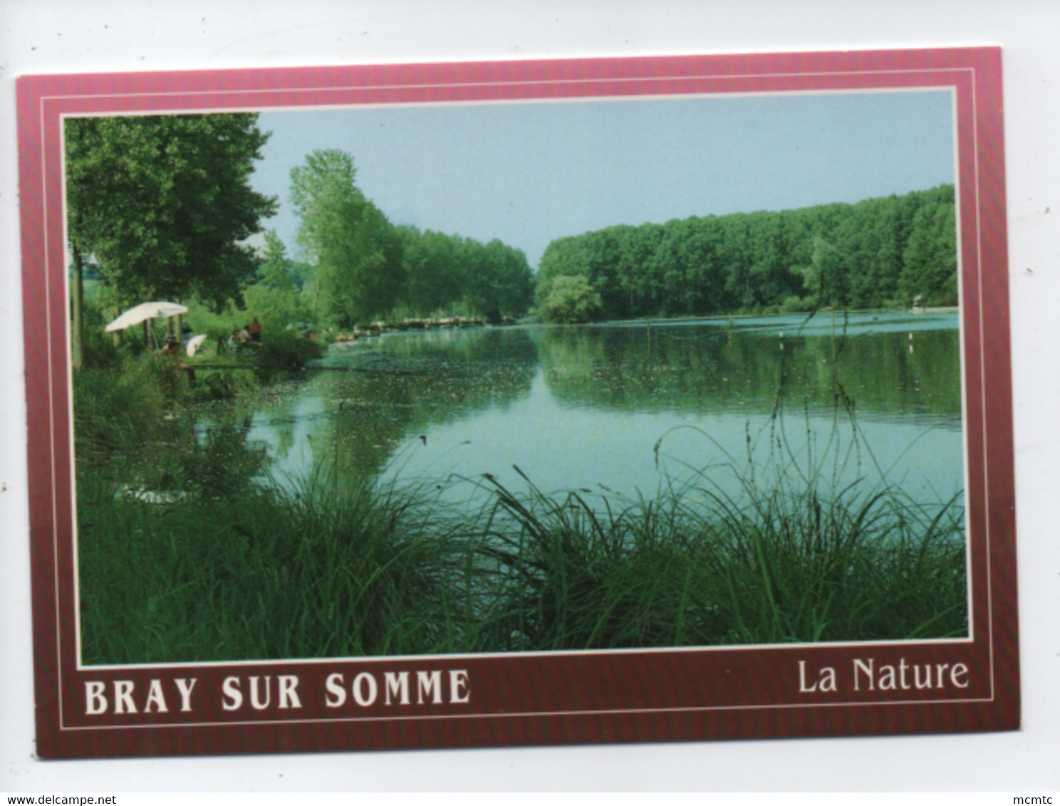 CPM  -  Bray Sur Somme (80340 - Picardie ) -  Vallée De La Haute Somme  - Pêche Sur La Vieille Somme- La Nature - Bray Sur Somme