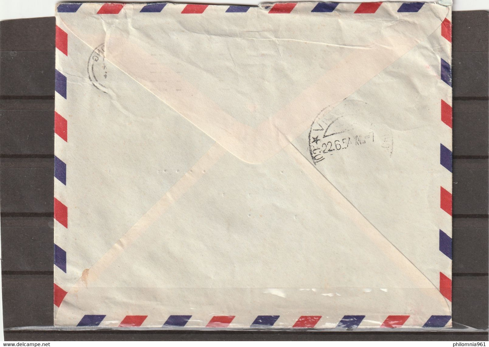 Hong Kong AIRMAIL COVER TO Italy 1954 - Storia Postale