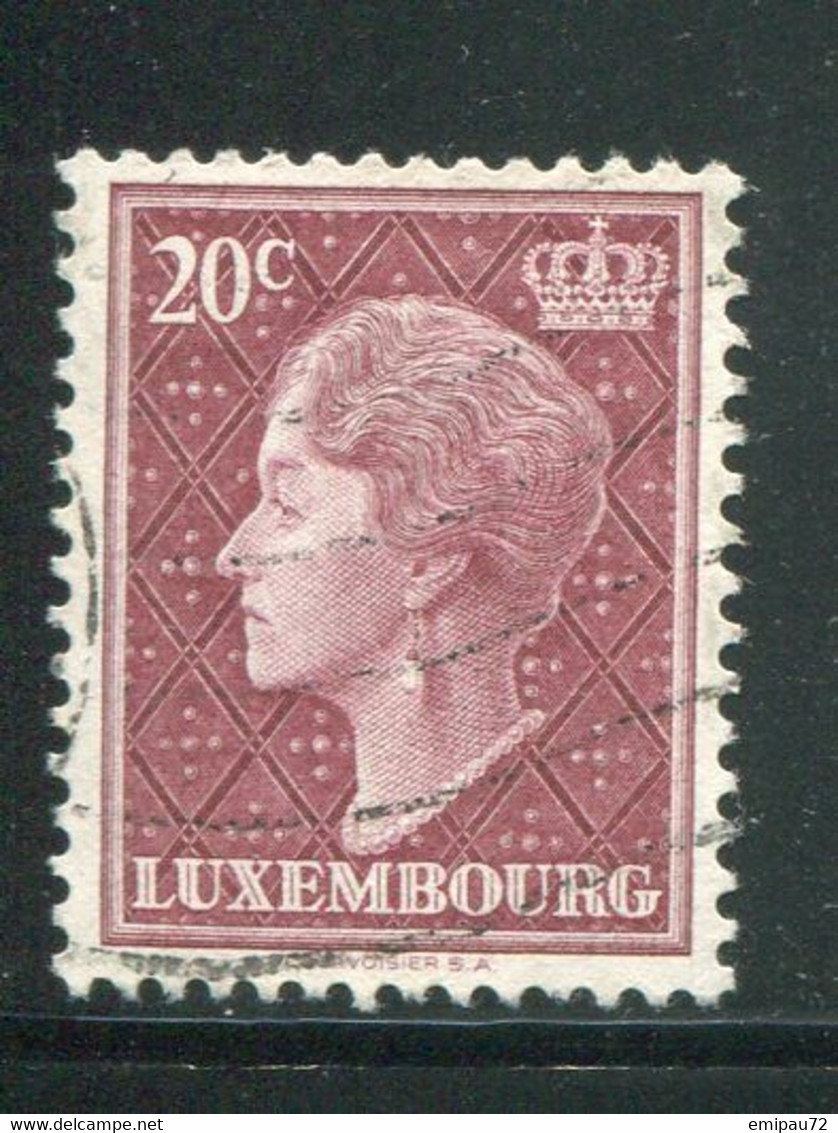 LUXEMBOURG- Y&T N°544A- Oblitéré - 1948-58 Charlotte Left-hand Side