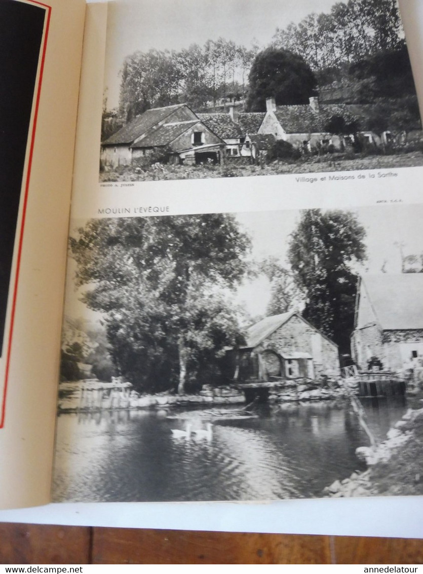 MAINE et PERCHE 1950 LA FRANCE À TABLE : Moulin-l'Evêque:La Flêche;Yvré-l'Evêque; St-Ceneri-le-Gerei; Mortagne;Sillé;Etc