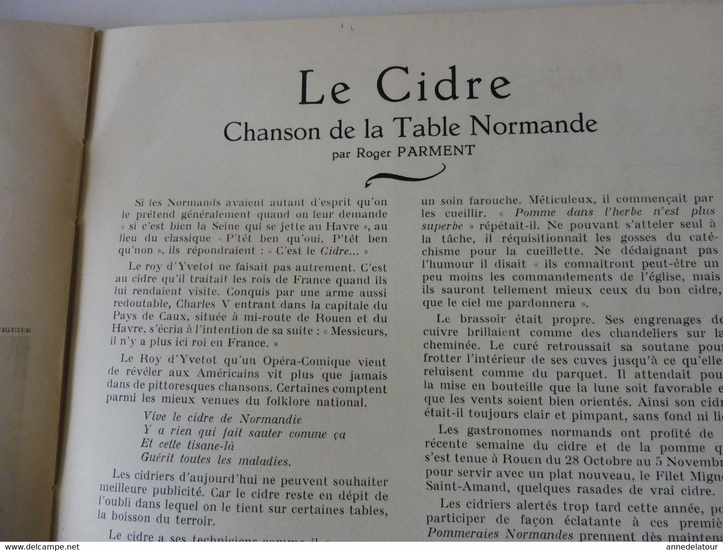 HTE NORMANDIE 1951 LA FRANCE À TABLE:Bénédiction à La St-Pierre-des-Marins; Fécamp;Etretat;Rouen;Le Havre;Le Tréport;Etc