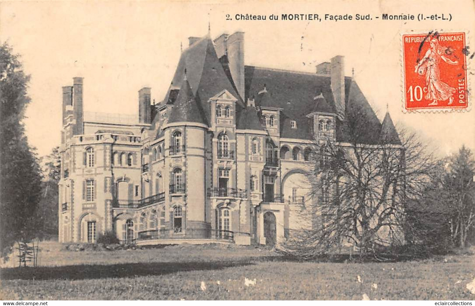 Monnaie         37           Château Du Mortier Façade Sud    N° 2       (scan) - Monnaie