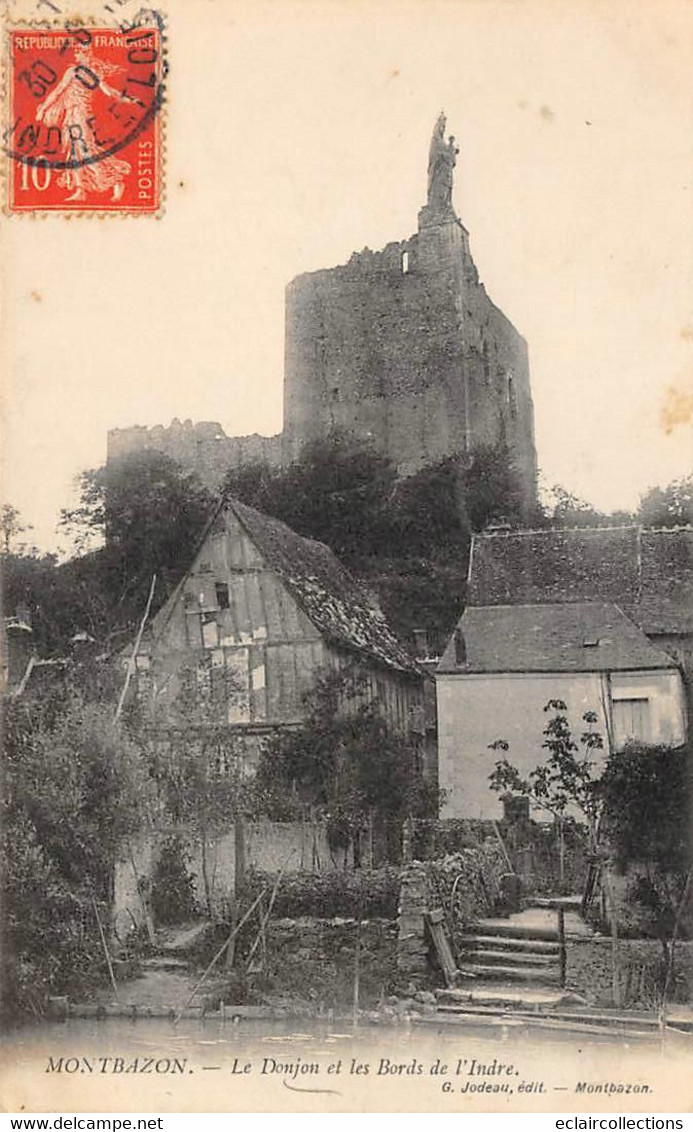 Monnaie         37           Le Donjon Et Les Bords De L'Indre        (scan) - Monnaie