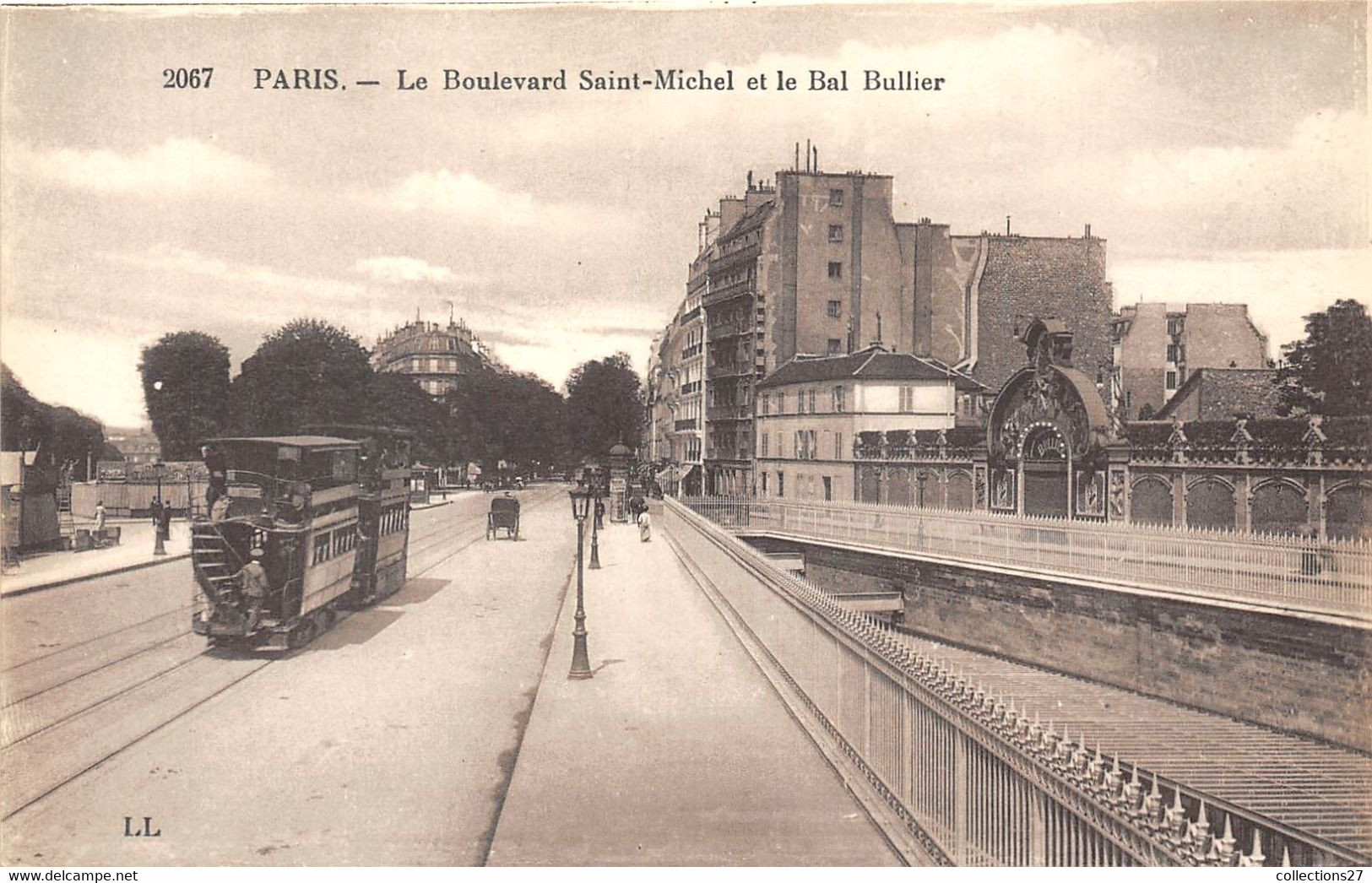 PARIS-LE BOULEVARD SAINT-MICHEL ET LE BAL BULLIER - Sonstige & Ohne Zuordnung