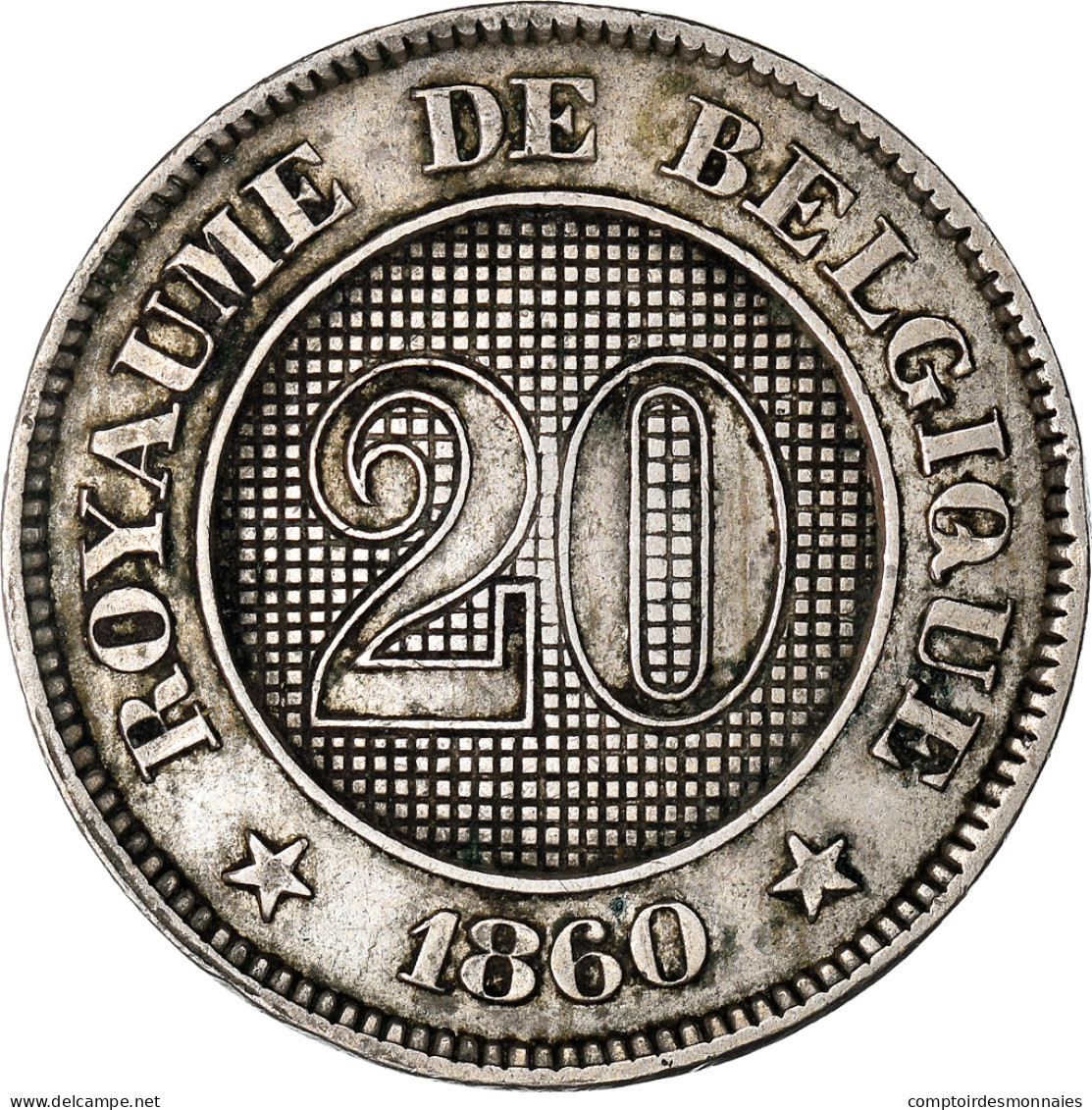 Monnaie, Belgique, 20 Centimes, 1860, Bruxelles, Proof, SUP, Copper-nickel - Probe- Und Nachdrucke