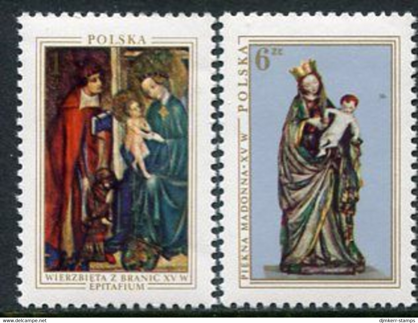 POLAND 1976 Christmas: Art MNH / **.  Michel 2473-74 - Nuovi