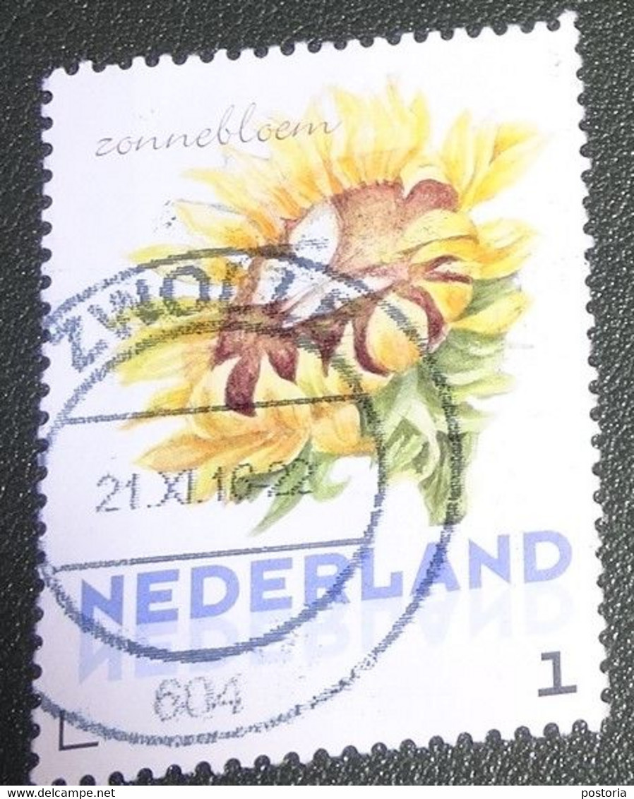 Nederland - NVPH - 3012 - 2014 - Persoonlijke Gebruikt - Cancelled - Brinkman - Zonnebloem - Timbres Personnalisés