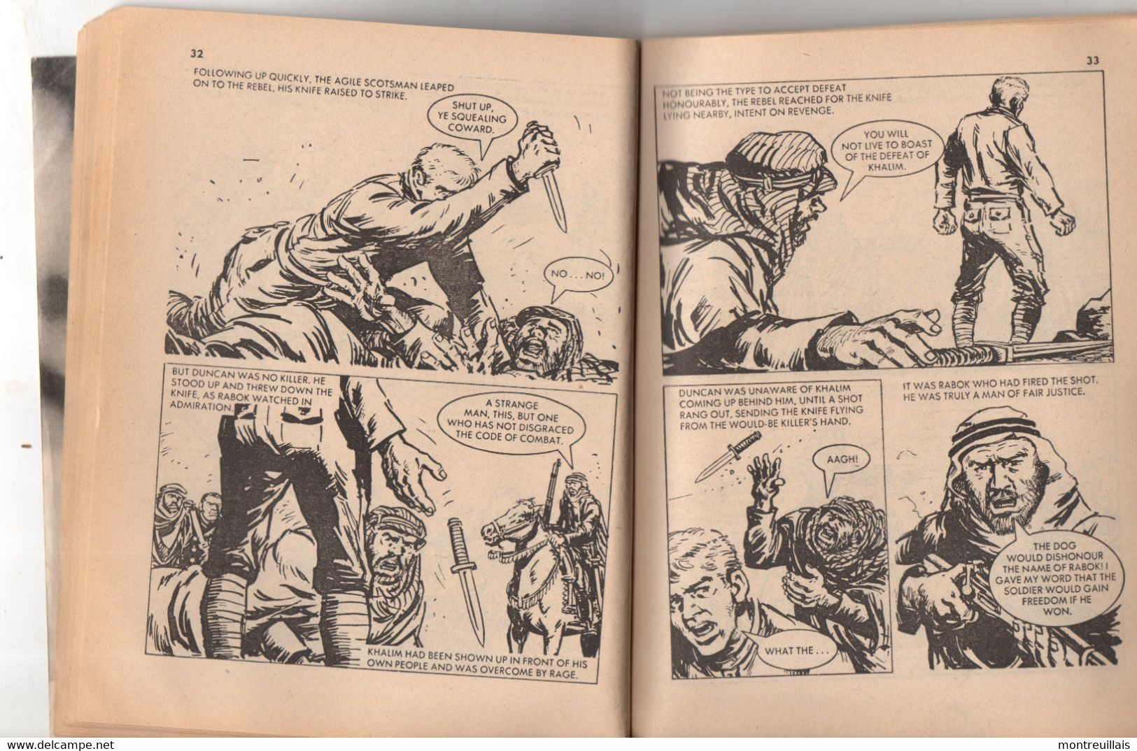 Bande Dessinée, Commando, War Stories In Pictures, RED CLOAK, 66 Pages, De 1980, Format 17,5 X 14 - Colecciones