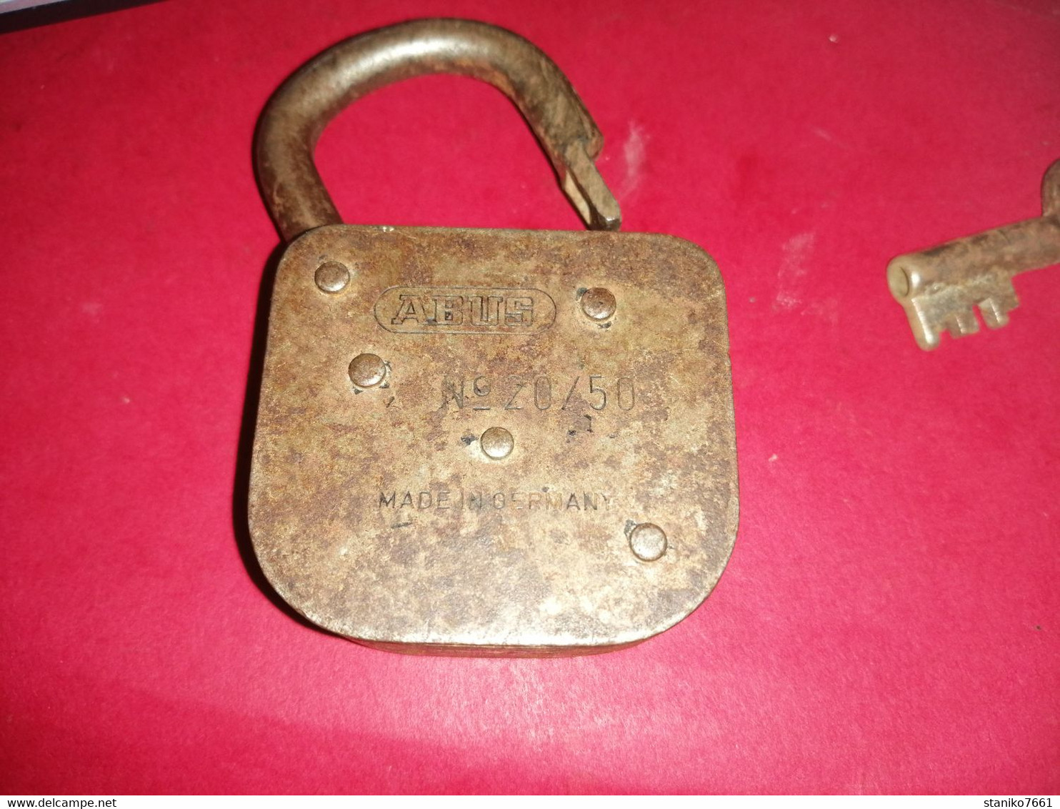 ANCIEN ET VINTAGE CADENAS ABUS MARQUE ALLEMANDE FONCTIONE - Populaire Kunst