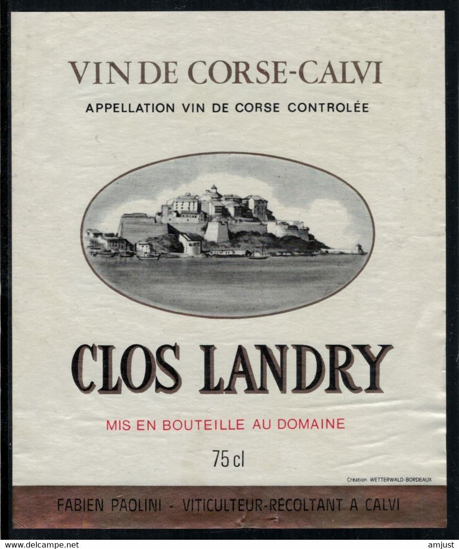 Vin De Corse // Clos Landry - Other & Unclassified