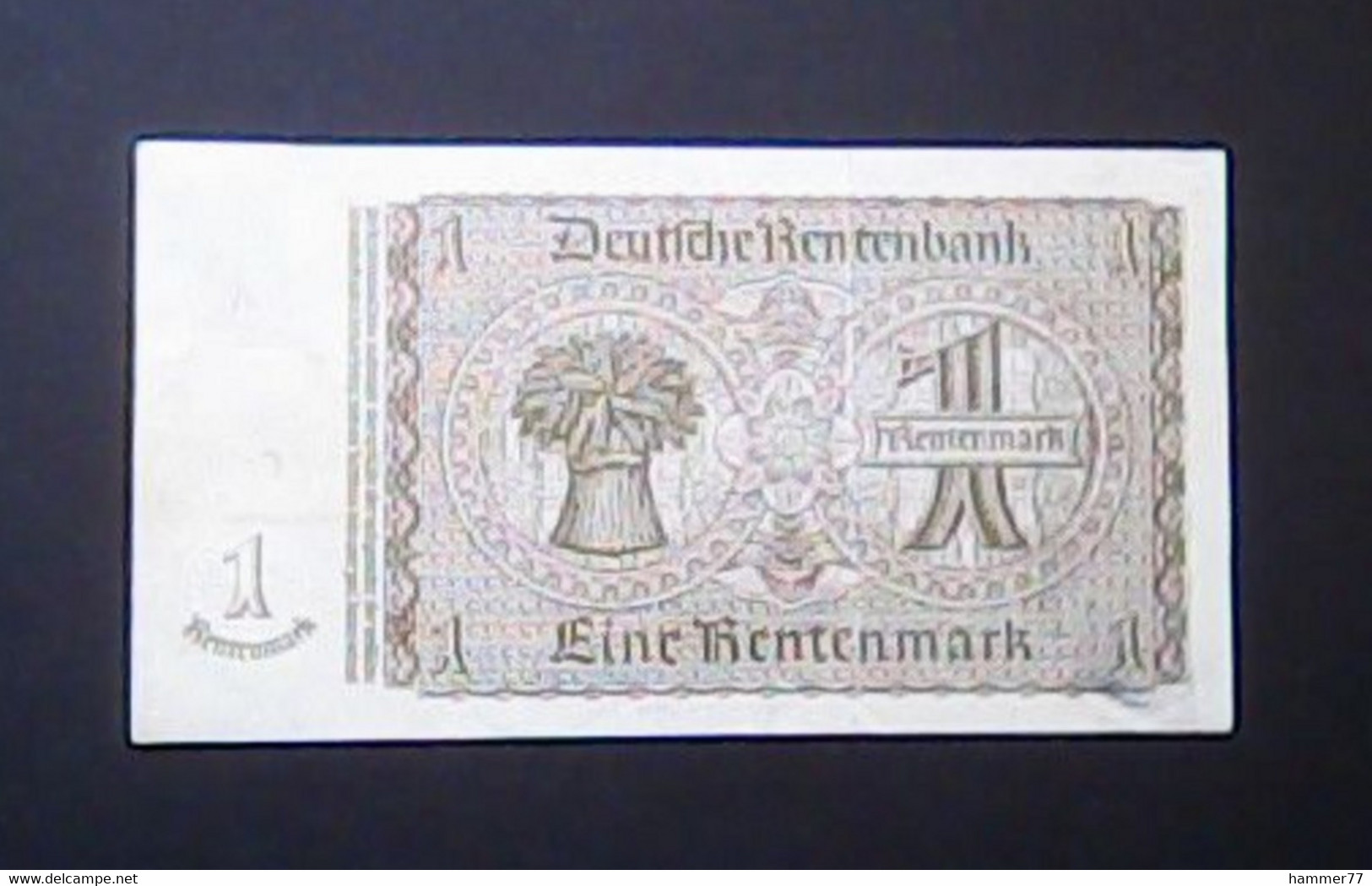 Germany 1937: 1 Rentenmark - 1 Rentenmark