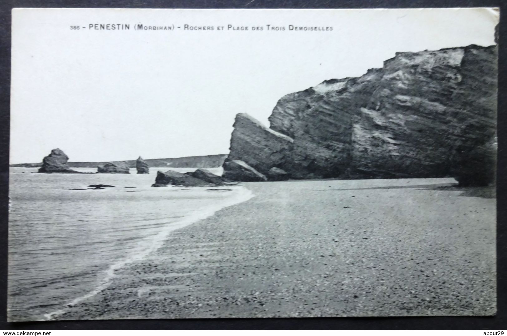 CPA 56 PENESTIN - Rochers Et Plage Des Trois Demoiselles - N° 386 - Réf. A 183 - Pénestin