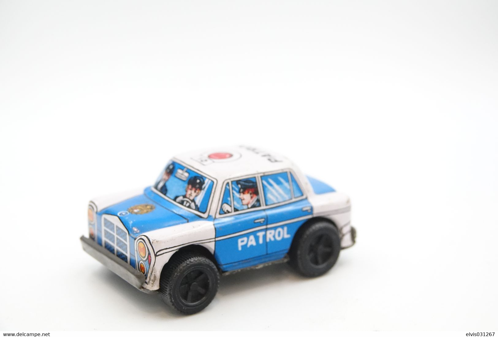 Vintage TIN TOY CAR : Maker SANKO - Police Patrol Car 300SE - 8cm - Japan - Limitierte Auflagen Und Kuriositäten - Alle Marken