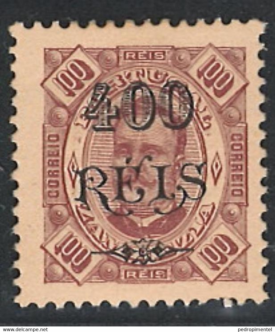 Portugal Zambezia Mozambique 1903 "D. Carlos I" 400r S/ 100r Condition MH OG #40 - Zambezia