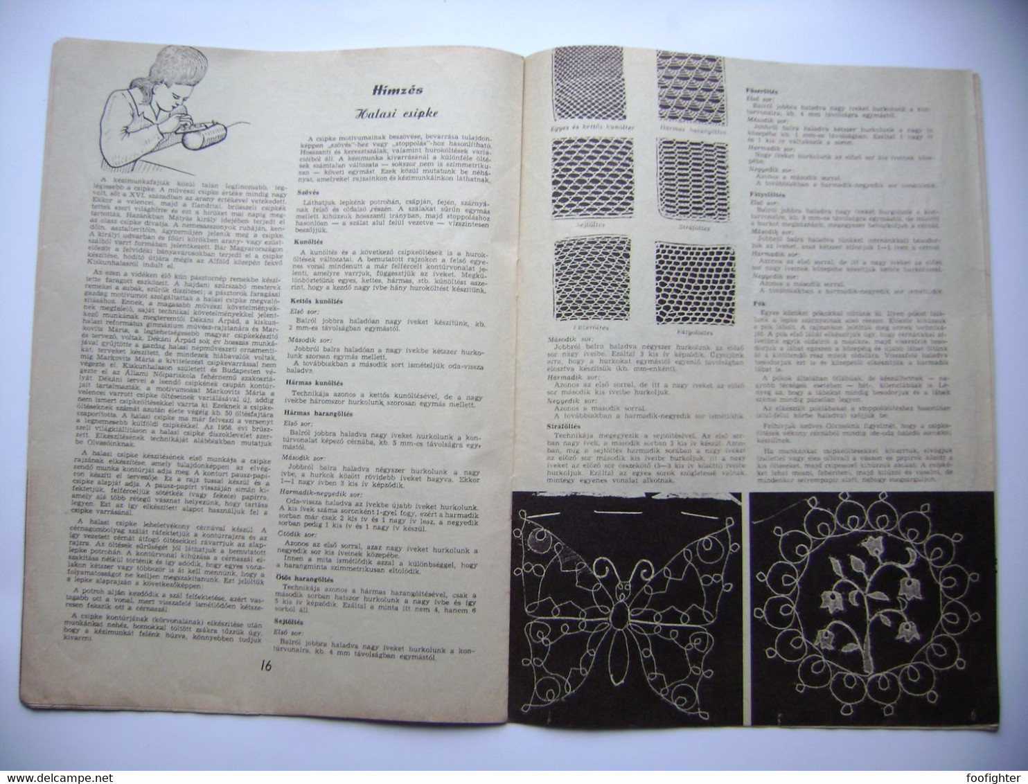 Hungary - FÜRGE UJJAK 6/1966 - Magazine For Handmade, Crochet, Knitting, 23 Pages, Photos, Hungarian Language - Pratique