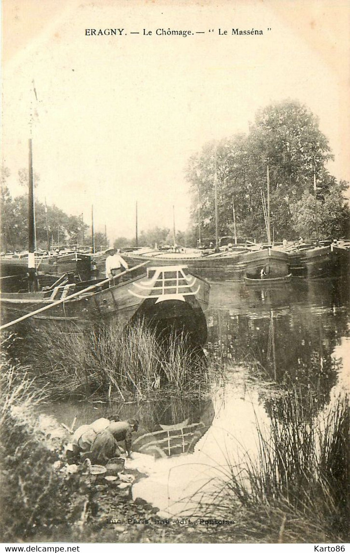 éragny * Le Chômage * Le Masséna * Péniche Batellerie * Lavoir Laveuses - Eragny