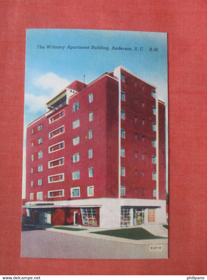 Wilmary Apartment Building    Anderson South Carolina > Anderson       Ref 5175 - Anderson