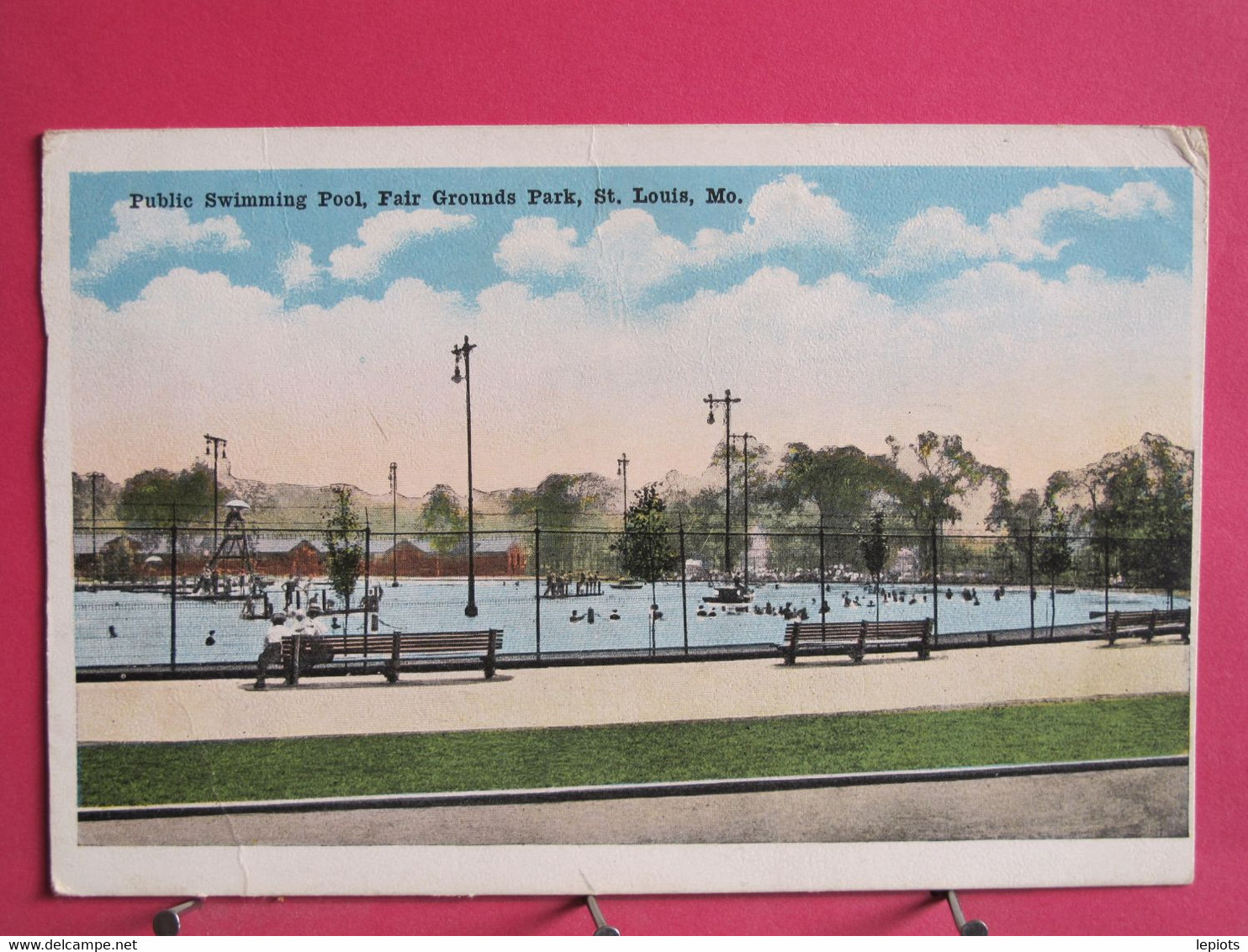 Visuel Très Peu Courant - USA - Saint Louis - Missouri - Public Swimming Pool Fair Grounds Park - R/verso - St Louis – Missouri