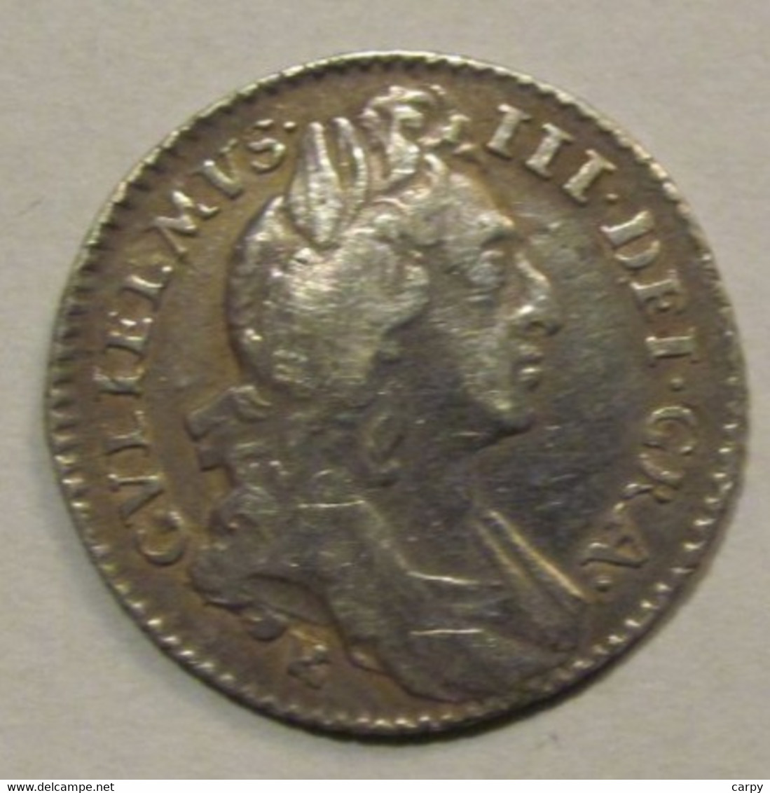 GREAT BRITAIN UK 6 Pence 1697 B Bristol / Beautiful / Silver Genuine / RARE - Altri & Non Classificati